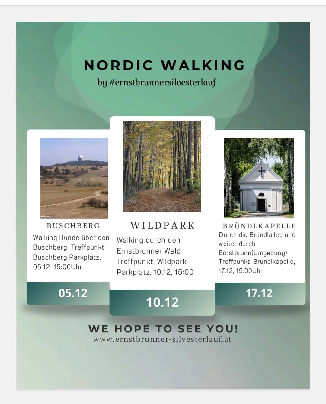 Walking Ernstbrunn - Termine